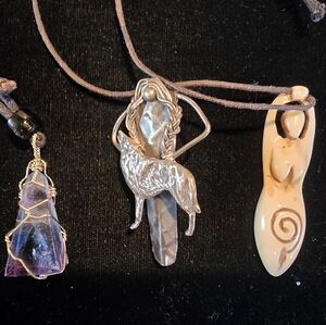 Goddess Collection Pendant, Pin, and Crystal